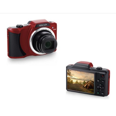 Minolta® Red 20Mp HD Camera w/22x Zoom