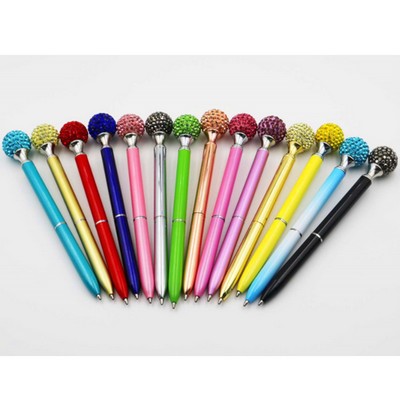 Big Round Head Crystal Diamond Pen