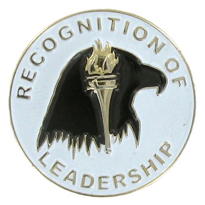 7/8" Enameled Recognition of Leadership Lapel Pin