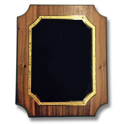 Walnut Veneer Plaque w/Notched Corner (8"x 10")