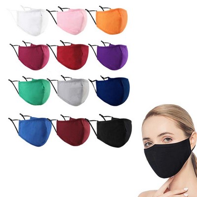 Reusable Cotton Face Mask With A Pocket For Filter