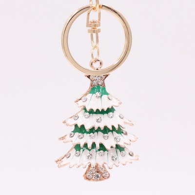 Diamond Christmas Tree Keychain