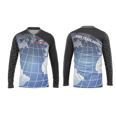 Small Batch Full Sublimated Custom 1/4 Zip Jacket