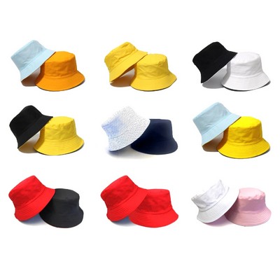 Convertible Cotton Bucket Hat