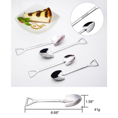 7 Inch Matt Surface #304 Stainless Steel Ice Cream Round Shovel Spoon