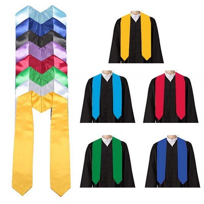 Custom Graduation Solid Color Stole/Sash