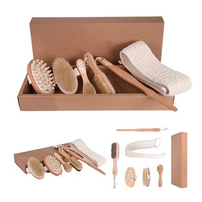 6 Pieces Bath Brush Spa Set