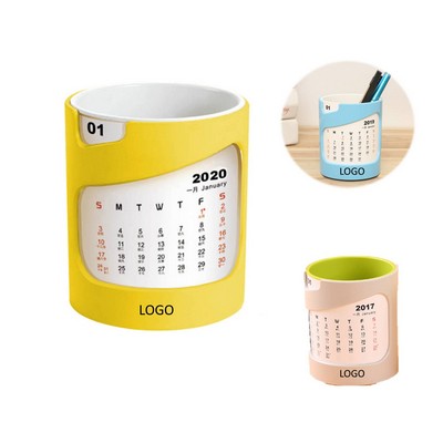 Multi-Function Pen Holder Desk Calendar