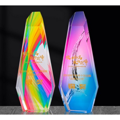 Hexagonal Prism Crystal Trophy