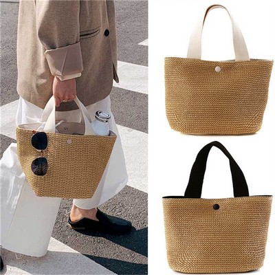 Straw Beach Bag