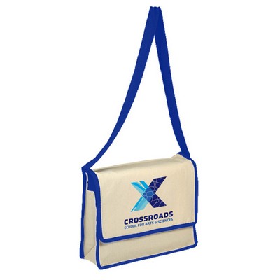 Canvas Messenger Bag - Full Color Transfer (13" x 13" x 3")