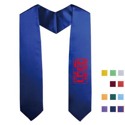 Dye Sublimation Unisex Adult Plain Graduation Stole Sash