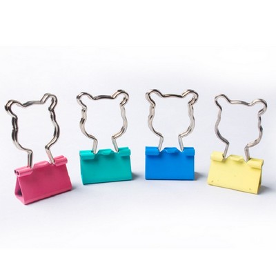 Cartoon Mouse Shaped Metal Binder Clip Paper Clamp