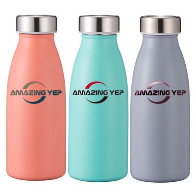 Matte Milk-Shaped Stainless Steel Bottle 12oz.