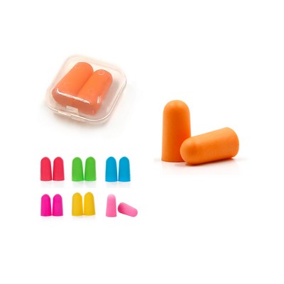 Foam Ear Plugs in Square Case