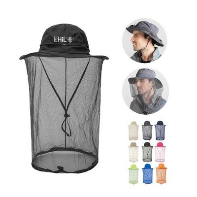 Outdoor Anti Insect Protect Net Cover Mesh Hat