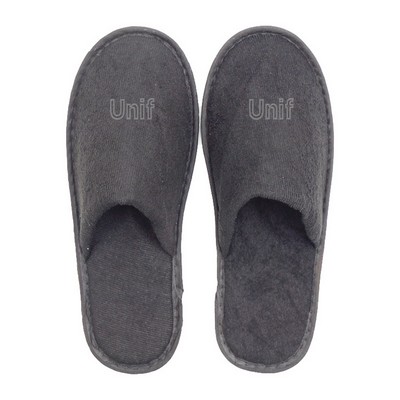 Disposable Closed-Toe Spa Polyester Terry Slippers