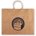 Natural Kraft Paper Vogue Shopping Bag (16"x6"x12")