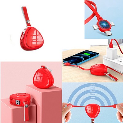 Heart Shape Retractable Charging Cable