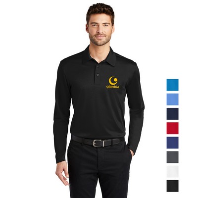 Port Authority® Silk Touch™ Performance Long Sleeve Polo