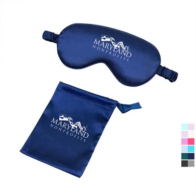 Satin Sleep Eye Mask w/ Poush