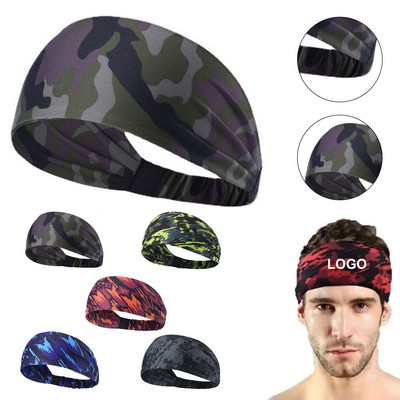 Wide Sports Headband Non-Slip