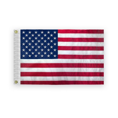 12"x18" USA 400D Nylon Embroidered Flag