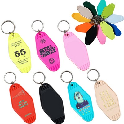 Plastic Hotel Keychain / Motel Key Tag