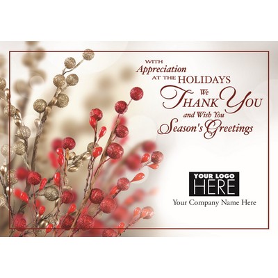 Tidings of Appreciation Holiday Logo Cards