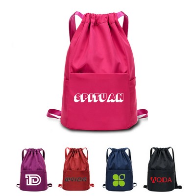 Personalized Waterproof Drawstring Backpack