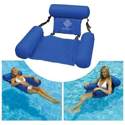 Inflatable Swimming Pool Float Hammock Row