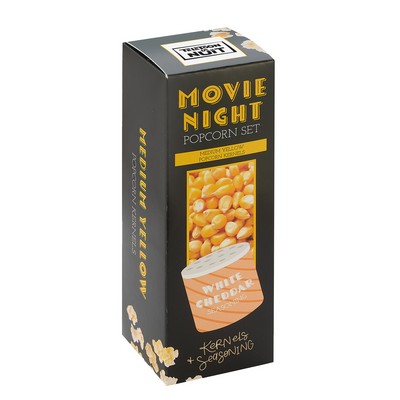 Movie Night Kernel & Seasoning Set - Medium Yellow Kernels & White Cheddar Seasoning