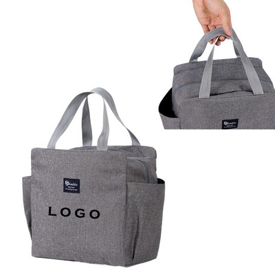 Foldable Double Pocket Lunch Insulated Bag