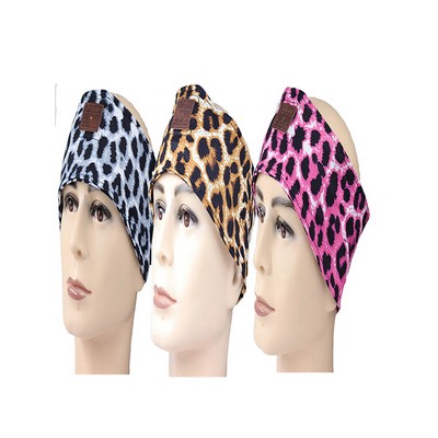 Leopard Print Wireless Sport Headband Sleep Headphone