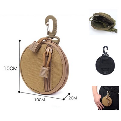 Small Round Coin Holder Pouch