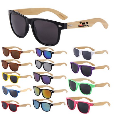 Bamboo Wood Arms Sunglasses