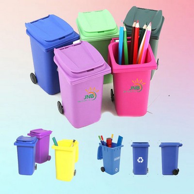 Creative Mini Trash Can Pen & Pencil Holder Desktop Organizer