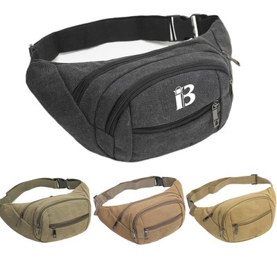 Men's Canvas Waist Bag