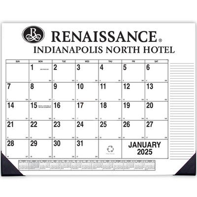 Side Custom Desk Pad Calendar (1 Color)