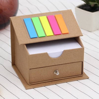 Customized Note Pad Brick with Pen And Drawer