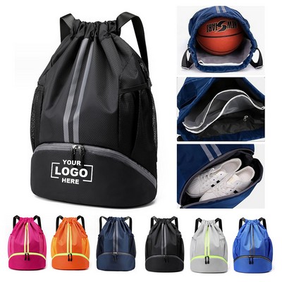 Waterproof Large Sports Drawstring Backpack