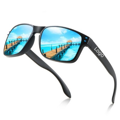 Polarized Sunglasses Men Retro Square Sports Outdoor Bicycle Sunglasses