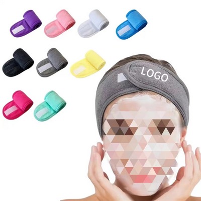 Adjustable Spa Headband Magic Tape Washing Face