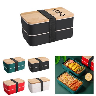 Portable Double-Layer Eco-Friendly Lunch Box