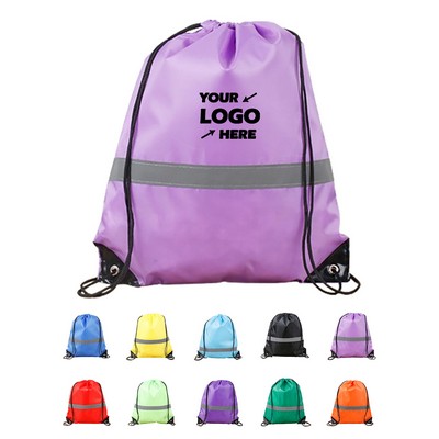 Reflective Non-Woven Drawstring Bag