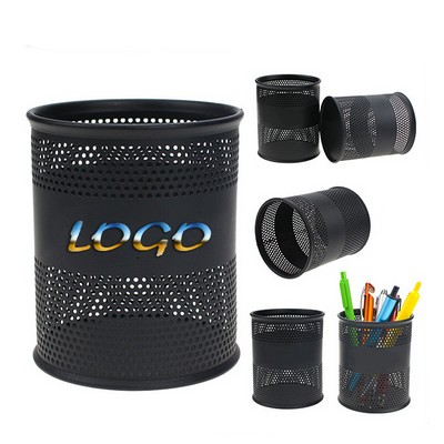 Black Desk Pen Holder Cup