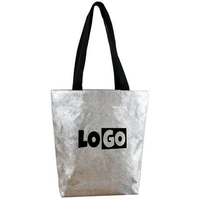 Canvas Lining Paper Bag With Zipper