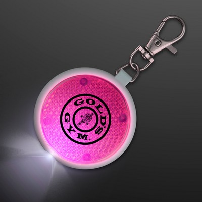 Pink Safety Blinkers, Keychain Flashlight - Domestic Print