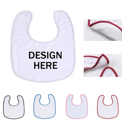 Dual-Layer Absorbent Polyester Cotton Baby Bib