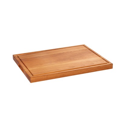 Cherry butcher block with juice groove and intended handles 20x15x1-1/4